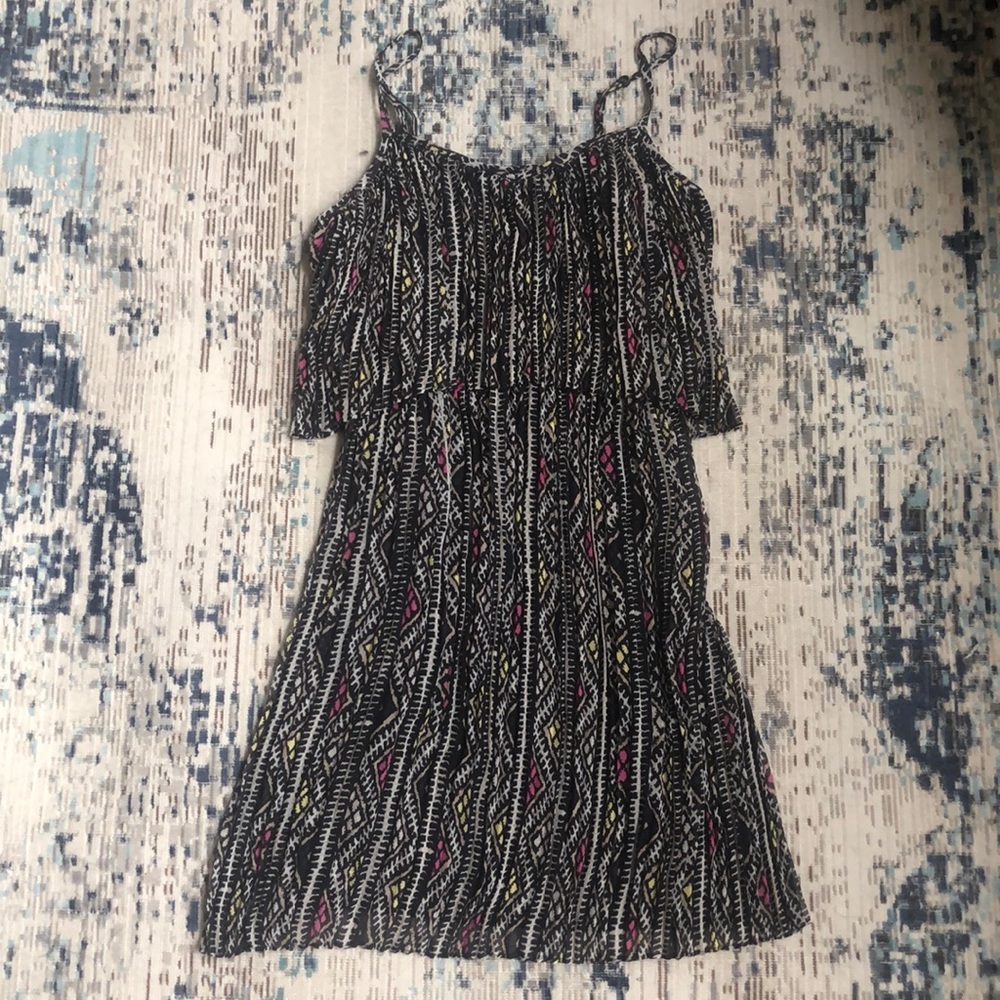 Black tribal pattern dress